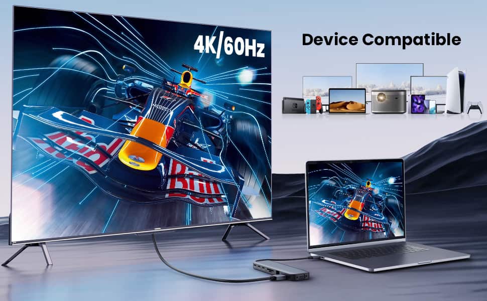 USB-C hub display and compatibility